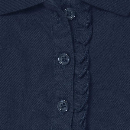 Paquete de 10 polos tipo piqué con volantes de uniforme para niña The Children's Place, multicolor, XXL (16)