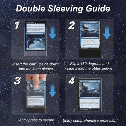1200 Pack Card Sleeves, Perfect Fit Inner Sleeves Ideal for Double-Sleeving, Trading Card Sleeve Compatible with MTG, TCG, Gaming Cards