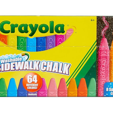 Crayola 51-2064 Washable Sidewalk Chalk, Multi-Colour