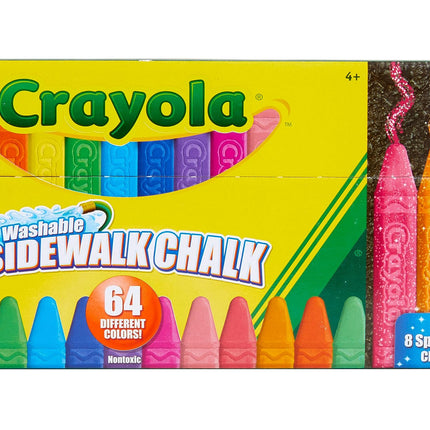Crayola 51-2064 Washable Sidewalk Chalk, Multi-Col
