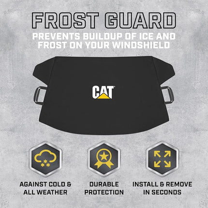 CAT Windshield Snow Cover, Toughest Car Frost Protector for Ice & Sleet, Weatherproof for Winter, Includes Magnetic Anti-Theft, Freeze Protector for Auto Car Truck Van SUV, Wide Size 78"x45" inch