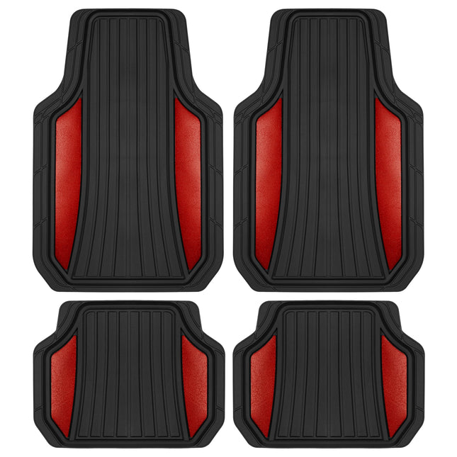 Motor Trend ChromeTech Car Floor Mats Full Set - D