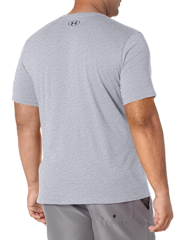 Under Armour Men's Sportstyle Left Chest T-Shirt, Steel Light Heather//Black, 3X-Large Tall