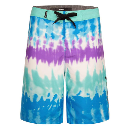 Short de bain Hurley pour garçons, Tie-dye bleu Neptune, Taille 20