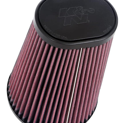 K&N Universal Clamp-On Air Filter: High Performance, Premium, Washable, Replacement Filter: Flange Diameter: 4.5 In, Filter Height: 8 In, Flange Length: 0.625 In, Shape: Tapered Oval, RU-1021