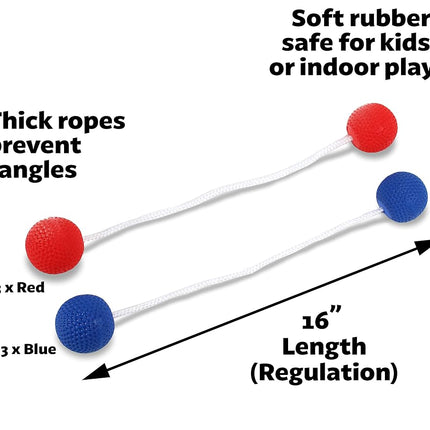GoSports Soft Rubber Replacement Bolos for Ladder Toss