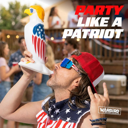 Warbird Eagle Beer Bong Funnel - American Drinking Funnel & Shotgun Tool