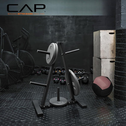 Cap Barbell Plate Rack, 1", Black