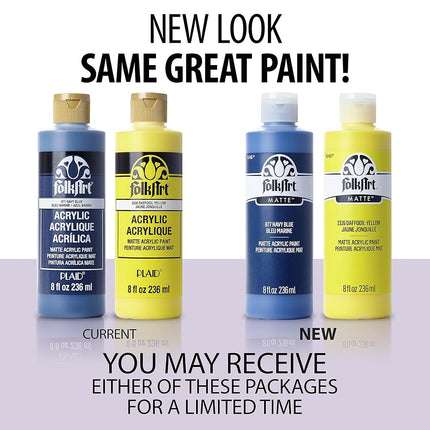 FolkArt Acrylic Paint, Steel Gray, 8 Oz