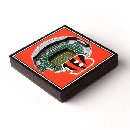 YouTheFan NFL Cincinnati Bengals 3D StadiumView Magnets - Paul Brown Stadium