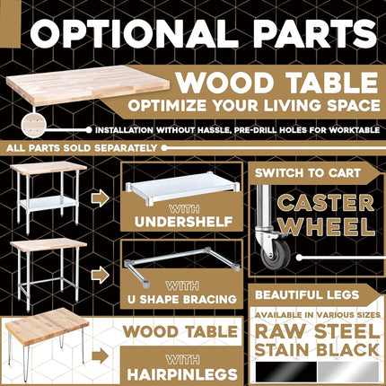 DuraSteel 30x48 Butcher Block Countertop - Maple Solid Wood Workbench for Kitchen, Restaurant, Cabinet, Desk Top, Wood Board, Large Counter Cutting Island Long, Bakery Worktable Dough - Table Top Only