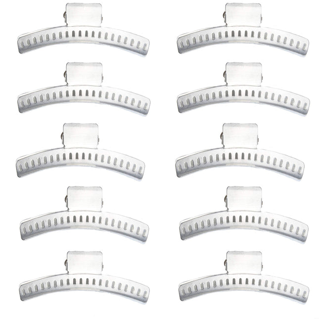 Hair Clips - Set of 10 - Aluminum 3.5 Butterfly Wa