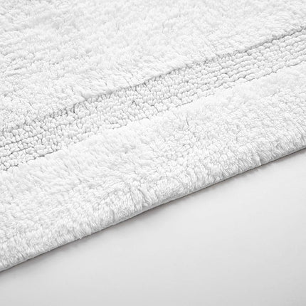 Nautica - Bathroom Rug Runner, Soft & Absorbent Cotton Bath Mat, Modern Bathroom Decor (ton White, 60" x 22")