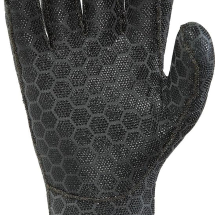 Cressi High Stretch Gloves -Unisex 5-Finger Diving Gloves made of Soft, Single-lined, High-strength Neoprene, 3.5mm, Black/Red Logo, L