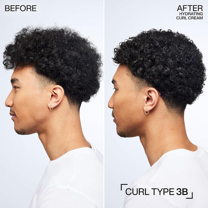 REDKEN Hydrating Curl Cream - 72-Hour Curl Definition, Heat Protection up to 450°F, Silicone-Free & Paraben-Free
