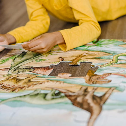 Melissa & Doug 10421 Dinosaurs Floor Puzzle, Multicolor, 7.62 cm*30.48 cm*24.13 cm - FSC Certified
