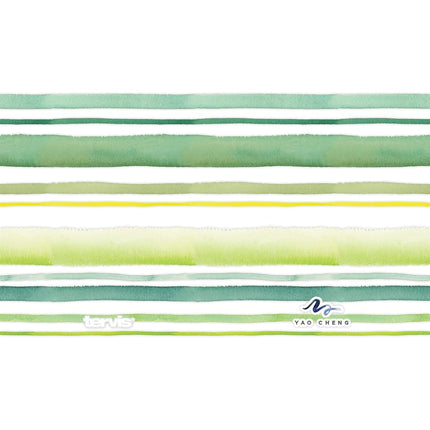 Vaso térmico aislado de doble pared Tervis Yao Cheng Green Crystal fabricado en EE. UU., mantiene las bebidas frías y calientes, 4 unidades de 473 ml, a rayas verdes y azules