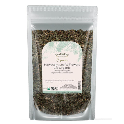 Organic Hawthorn Leaf & Flower C/S - 4 Oz (113 G) 