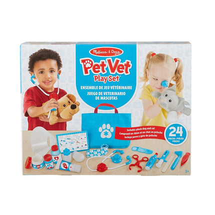 Melissa & Doug Pet Vet Set | Animal Care Kit for Kids, Doctor Role Play Toys for Children | Age 3+