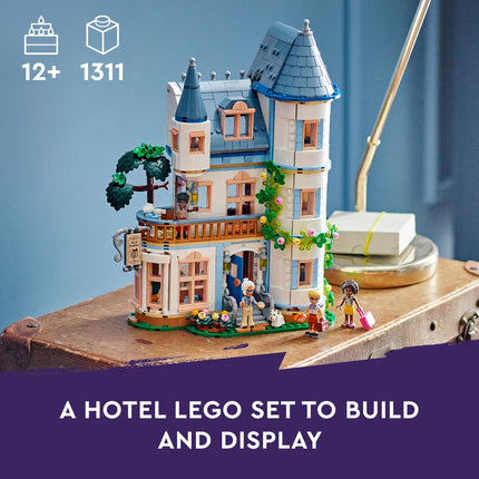 LEGO Friends Castle Bed and Breakfast Hotel Playset, Building Toy for 12 Plus Year Old Kids, with 4 Mini-Dolls, a Dog Figure and Accessories, Gift Idea for Girls, Boys and Teens 42638
