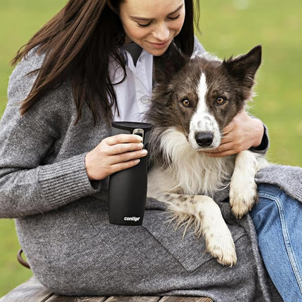 Contigo West Loop Autoseal Travel Mug, Stainless Steel Thermal Mug, Vacuum Flask, Leakproof Tumbler, Coffee Mug with BPA Easy-Clean Lid, 470 ml, Gunmetal