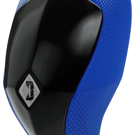 Diamond MMA Protective Athletic Groin Protector Cup w/Soft Rim - Shock Absorbent, No-Shift, Adult, Black, Diamond Blue