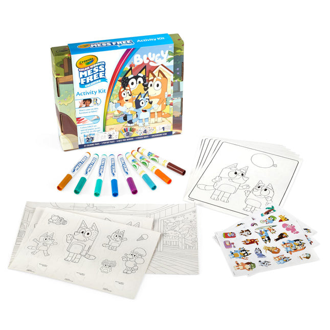 Crayola Color Wonder Bluey Activity Kit, Mess Free