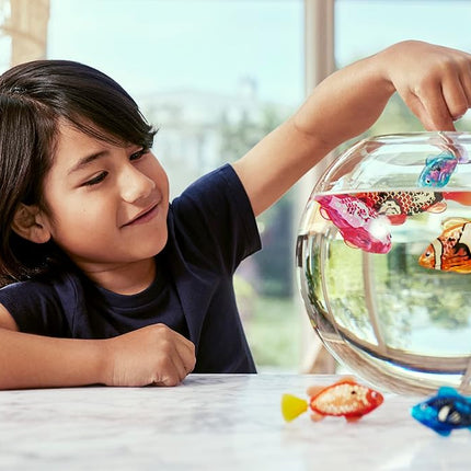 Robo Fish Series 3 Robotic Swimming Fish (Orange and Teal) electronic pet fish, summer pool toy, bath toy, (2 Pack, Orange and Teal)