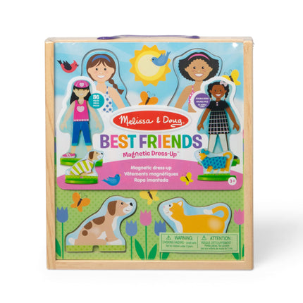Melissa & Doug 9314 Set magnético de disfraces para jugar a las mejores amigas, multicolor, 1 unidad