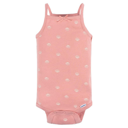 Gerber Baby Girls Multi-pack Sleeveless Onesies Bodysuit, Green Foral, 12 Months