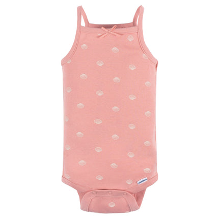 Gerber Baby Girls Multi-Pack Sleeveless Onesies Bodysuit, Starfish, 18 Months