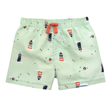 2-Piece Baby & Toddler Boys Later Gator Rash Guard & Swim Trunks Set, Blue Sailboat, 5T