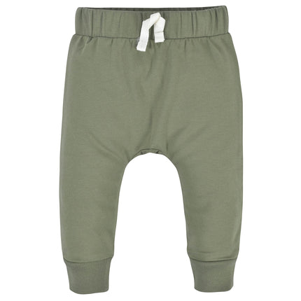 Pantalones de chándal Gerber para bebé niño, paquete de 3, verde/negro, 2T