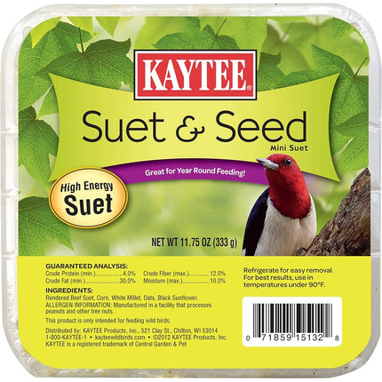 Kaytee Pet Products BKT51128 Kaytee 12-11.75oz Suet and Seed Cakes