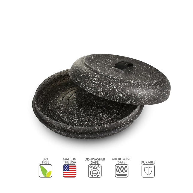 Dexas Microwavable Tortilla Warmer, Granite Pattern