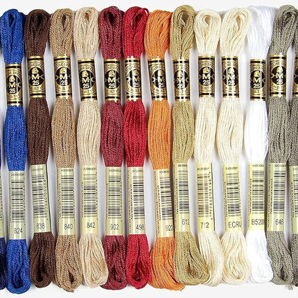 DMC 117F25HDC Embroidery Floss Pack 8.7yd, Home Decor 36/Pkg