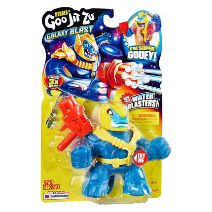 Heroes of Goo Jit Zu Galaxy Blast Hero Pack - Super Gooey Tyro with an All New Water Blaster