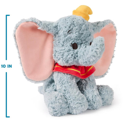 GUND Disney Official Dumbo Plush, Disney Cozys Collection, Dumbo Toys, Elephant Stuffed Animal for Ages 1 and Up, Gray, 10”