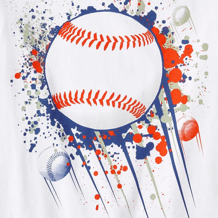 The Children's Place Camisetas gráficas de manga corta deportivas para bebé niño, paquete múltiple, fútbol/béisbol/fútbol americano azul, paquete de 3, Mediano