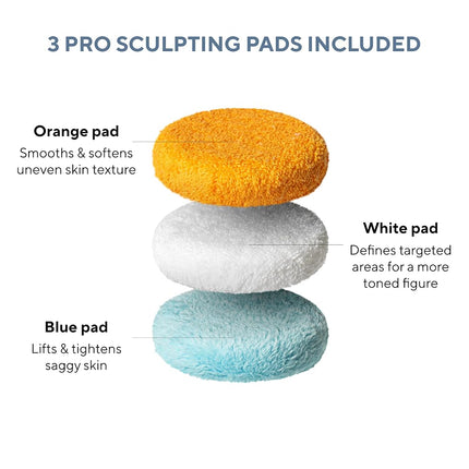 Vibro Sculpt 1.0 Pro Sculpting Pads – Smooth, Firm & Tone Replacement Pads – For 1.0 Device Only (Not Compatible with PRO)