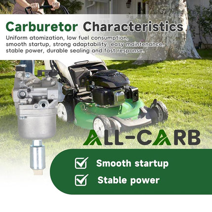 Reemplazo de carburador para tractor cortacésped John Deere LA105 de 42" y 19.5HP, repuesto para motor Briggs & Stratton de 13.5 HP 31F707 350777 14 HP V-Twin 808728 Carb 697203 795873 808891