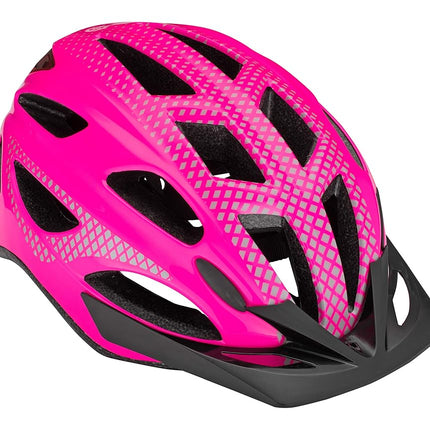 Casque de vélo adulte Schwinn Beam LED, conception réfléchissante pour la sécurité à vélo, coque légère Mircoshell, ajustement Dial-Fit, 58-62cm, rose brillant