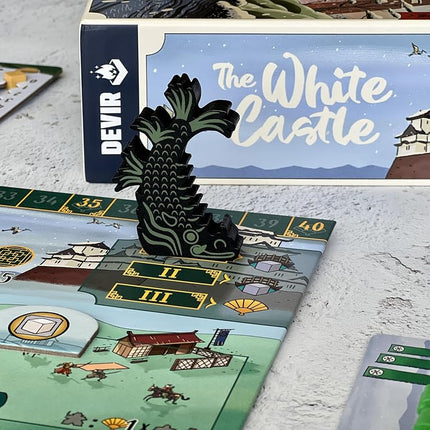 Thames & Kosmos - Devir: The White Castle - Dice Worker Placement - Comptetitive Strategic Board Games for Adults & Kids, 1-4 Players, Ages 12+ - BGWHCAS