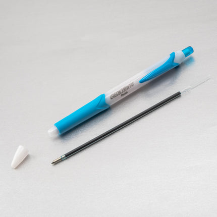 Stylo à bille Pentel GlideWrite avec encre TechniFlo, (1,0 mm) trait moyen, bleu ciel, boîte de 12 (BX910-S)
