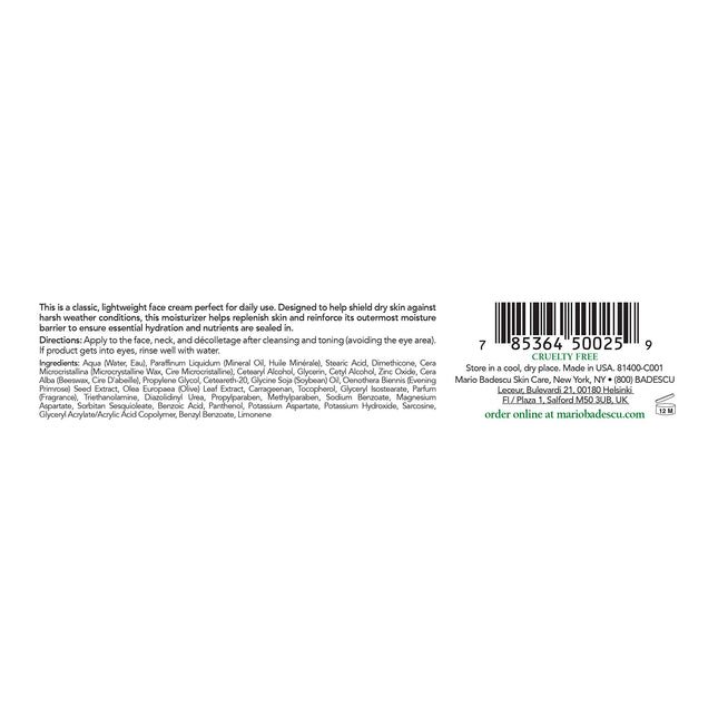Crème de jour protectrice unisexe Mario Badescu 28 g