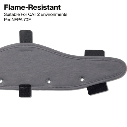Klein Tools FRCLKHHSWTBND4 Flame-Resistant Cooling Hard Hat Sweat Band with 90-Minute Active Cooling Insert, Cat 2 Arc Flash, Adjustable Velcro Strap