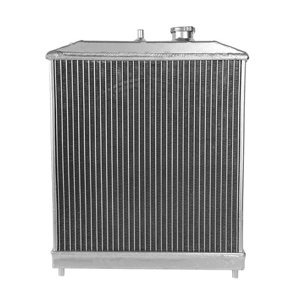 DNA Motoring RA+FS-HC92-42-AT-2 2-Row Radiator with 12V Fan Shroud Compatible with 92-00 Civic / 93-97 Del Sol / 94-01 Integra AT MT