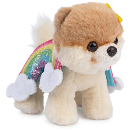 GUND Boo, El Perro Más Lindo del Mundo, Peluche de Pomerania Arcoíris, Animal de Peluche para Mayores de 1 Año, Decoración de Primavera, 12.7 cm