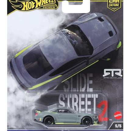Hot Wheels Premium Ford Mustang RTR, Car Culture Circuit Legends Vehicles for Kids 3 Years Old & Up and Adult fans and Collectors, Premium Collection of Car Culture 1:64 Scale Vehicles, HKC85