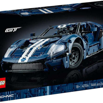 LEGO Technic 2022 Ford GT 42154 Car Model Kit for Adults to Build, Collectible Set, 1:12 Scale Supercar with Authentic Features, Gift Idea That Fuels Creativity and Imagination